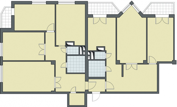Фото - Перепланировка Дизайн объединённой квартиры: уютное пространство в духе загородной резиденции в доме
