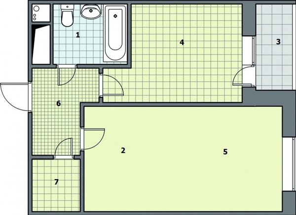 Фото - Перепланировка Меняем пропорции тесной квартиры   в доме